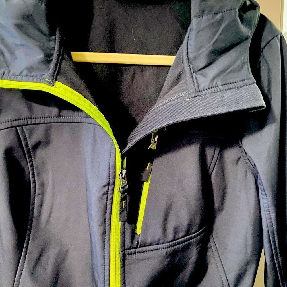 Free Tech Women's Greystone Hooded Long Sleeve Zipper Jacket Size L 12-14